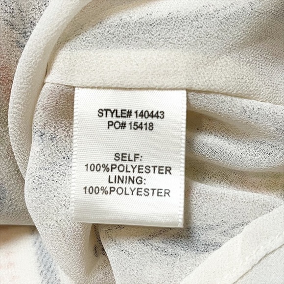 Skies Are Blue ruffle boho top 2X stripe blouse shirt sleeveless white spring - Picture 9 of 11